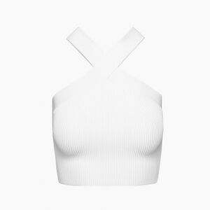 Sculpt Knit Criss Cross Cropped Tank